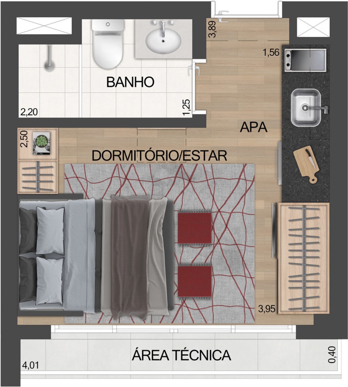 STUDIO RESIDENCIAL em São Paulo - SP, Vila Clementino