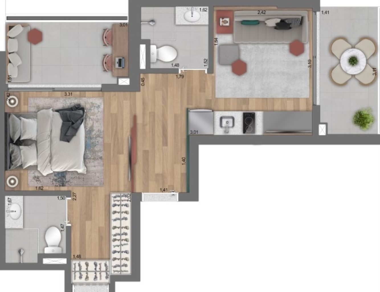 STUDIO RESIDENCIAL em São Paulo - SP, Paraíso