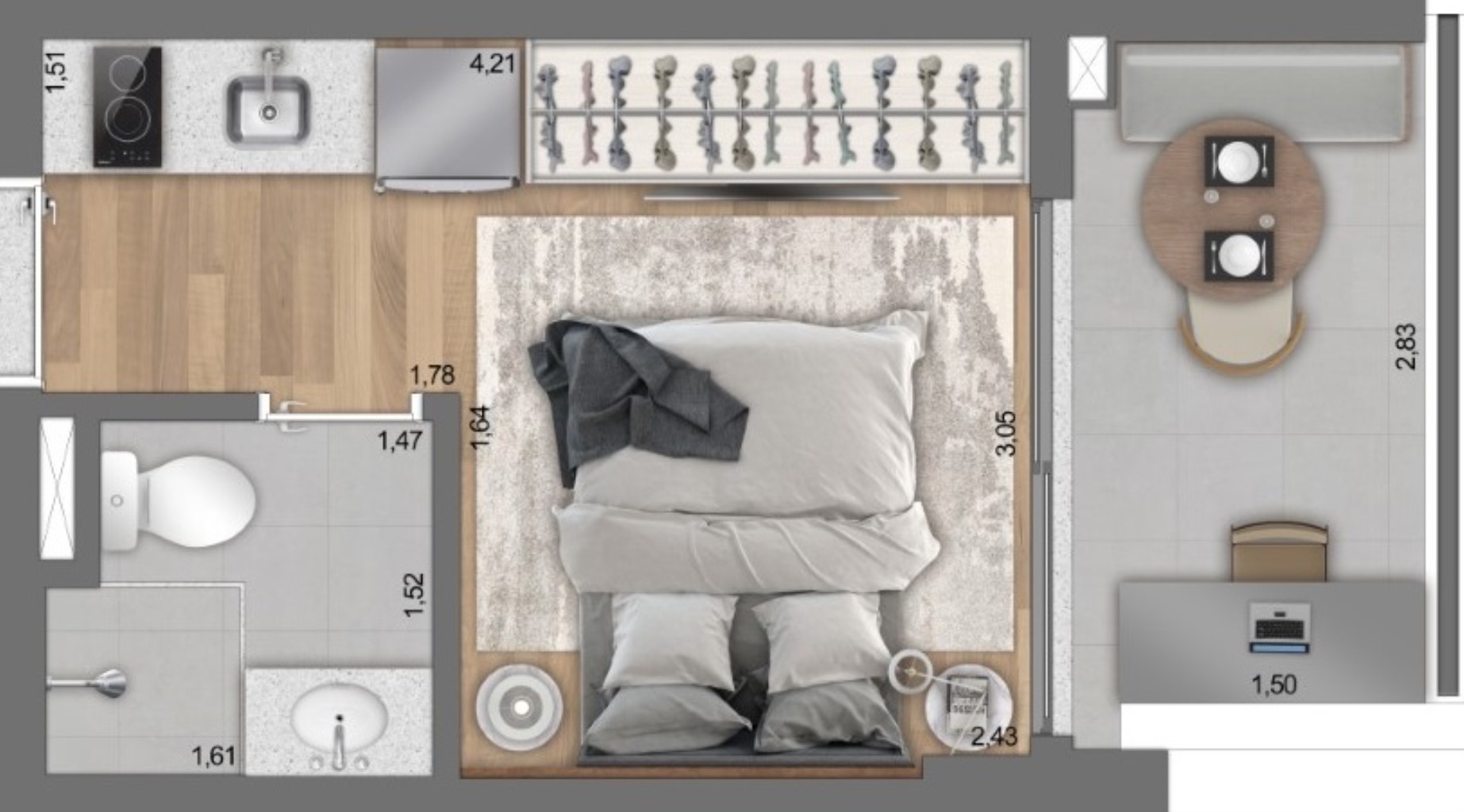 STUDIO RESIDENCIAL em São Paulo - SP, Paraíso