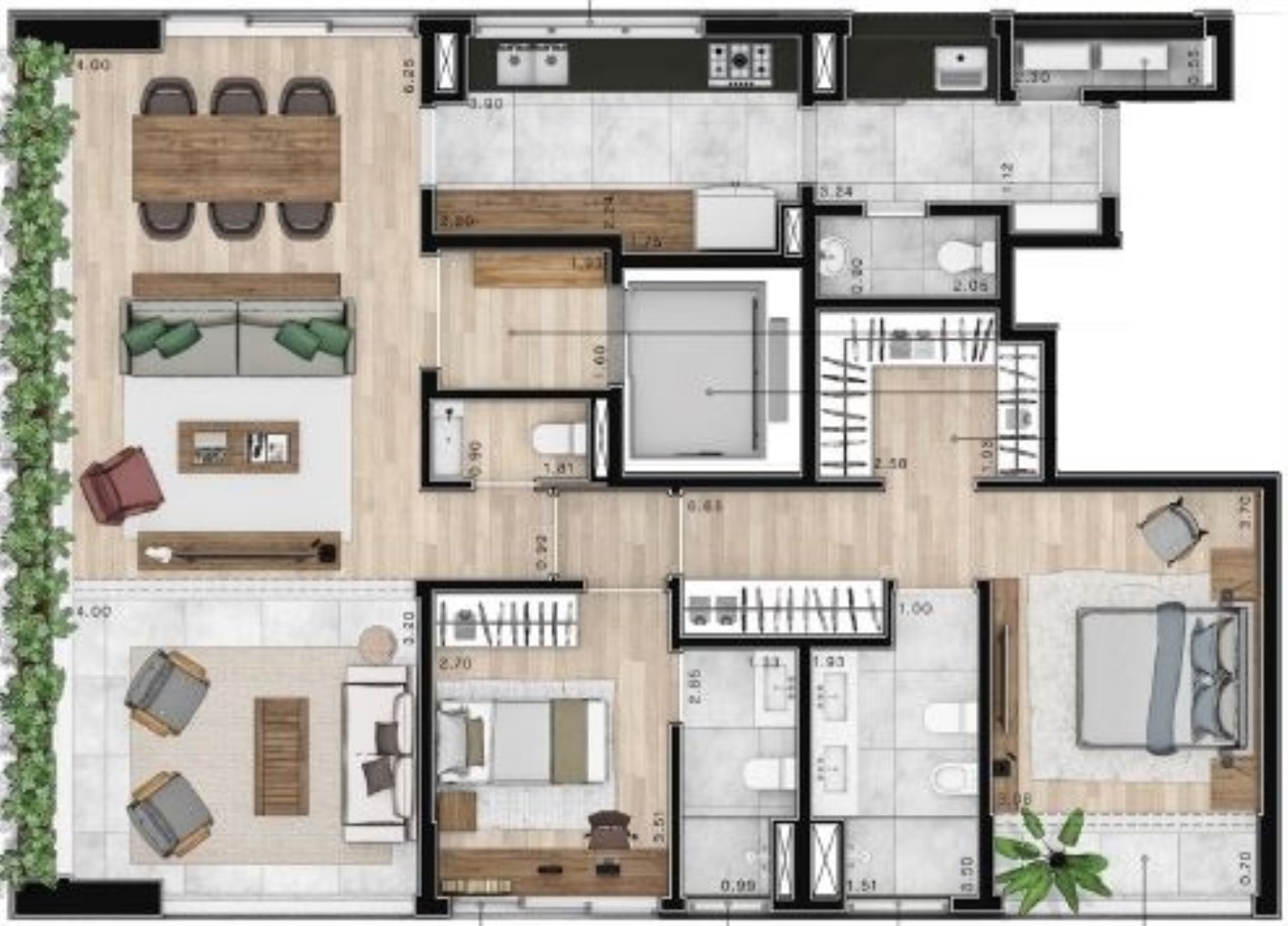 APARTAMENTO RESIDENCIAL em São Paulo - SP, Cerqueira César