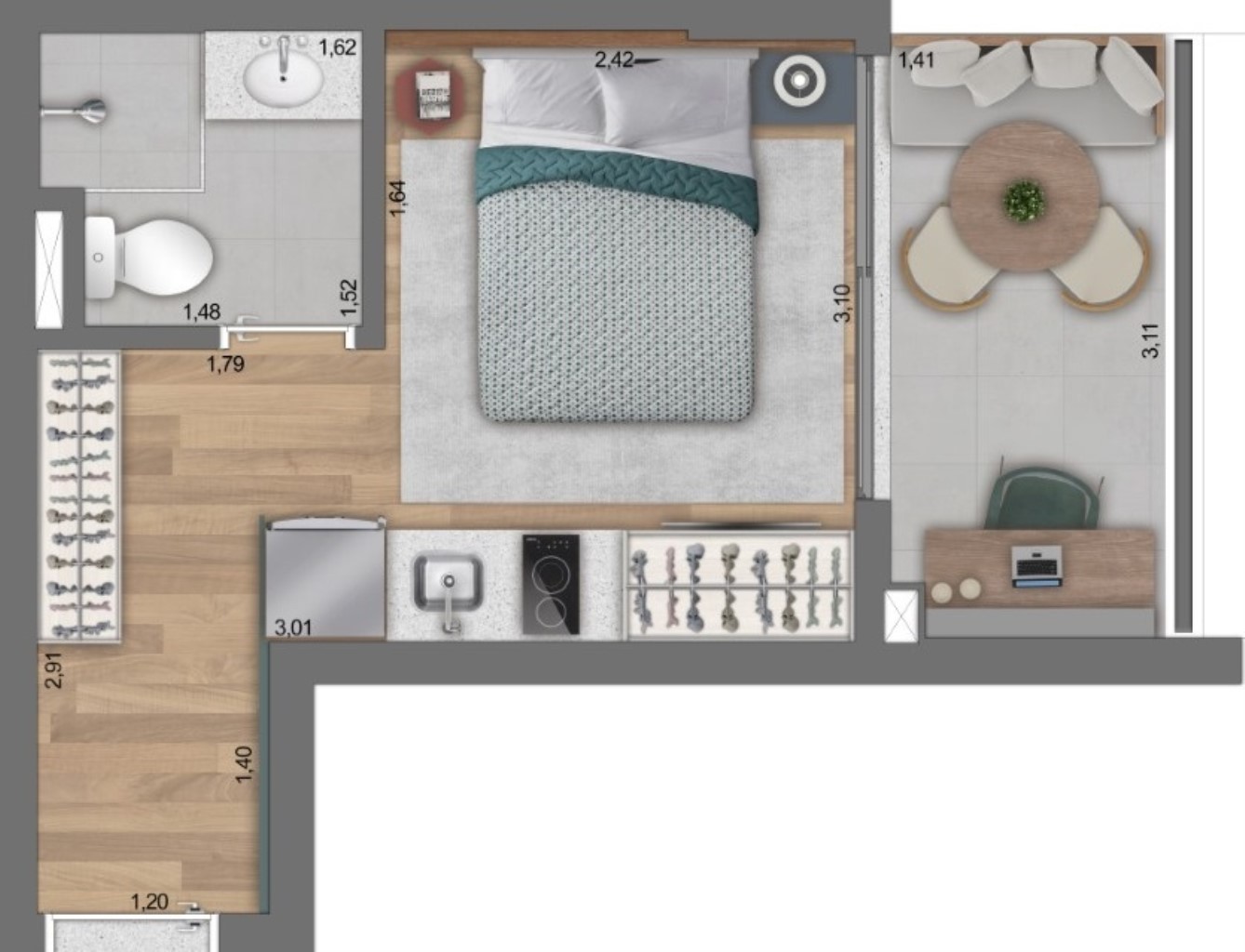 STUDIO RESIDENCIAL em São Paulo - SP, Paraíso