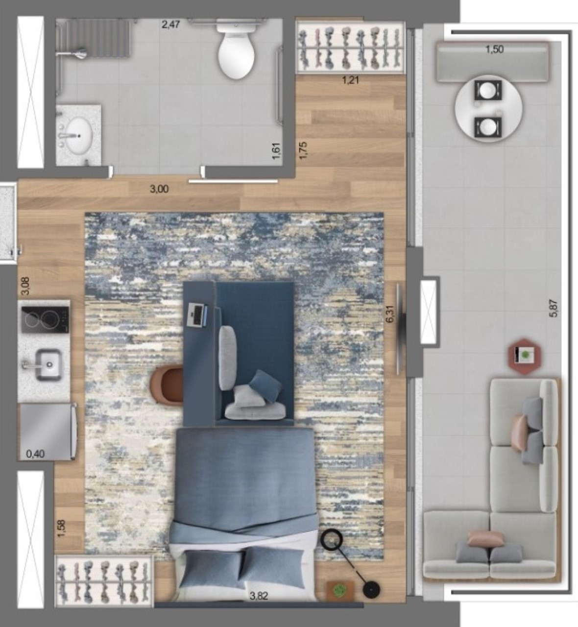 STUDIO RESIDENCIAL em São Paulo - SP, Paraíso