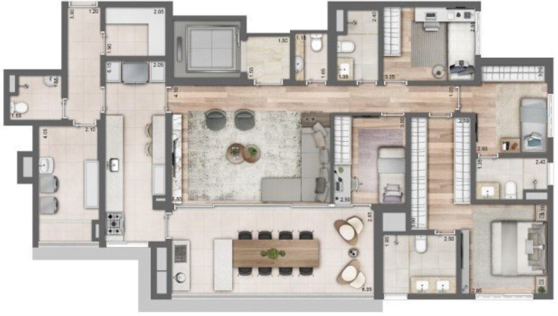 Apartamento residencial em são paulo - sp, perdizes