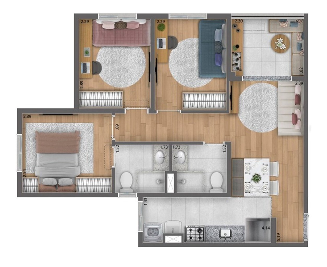 APARTAMENTO RESIDENCIAL em São Paulo - SP, Tatuapé