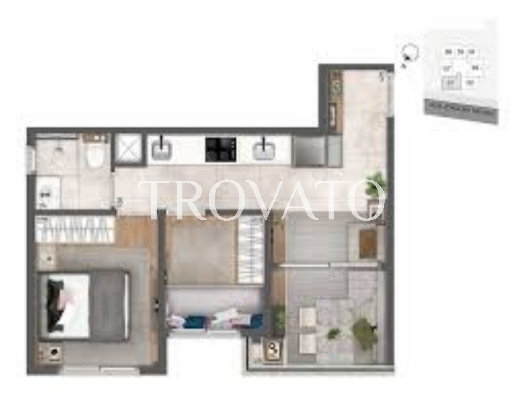 Apartamento à venda Vila Mariana, 2 Quartos, area lazer completa, ao lado metro Ana Rosa e ESPM