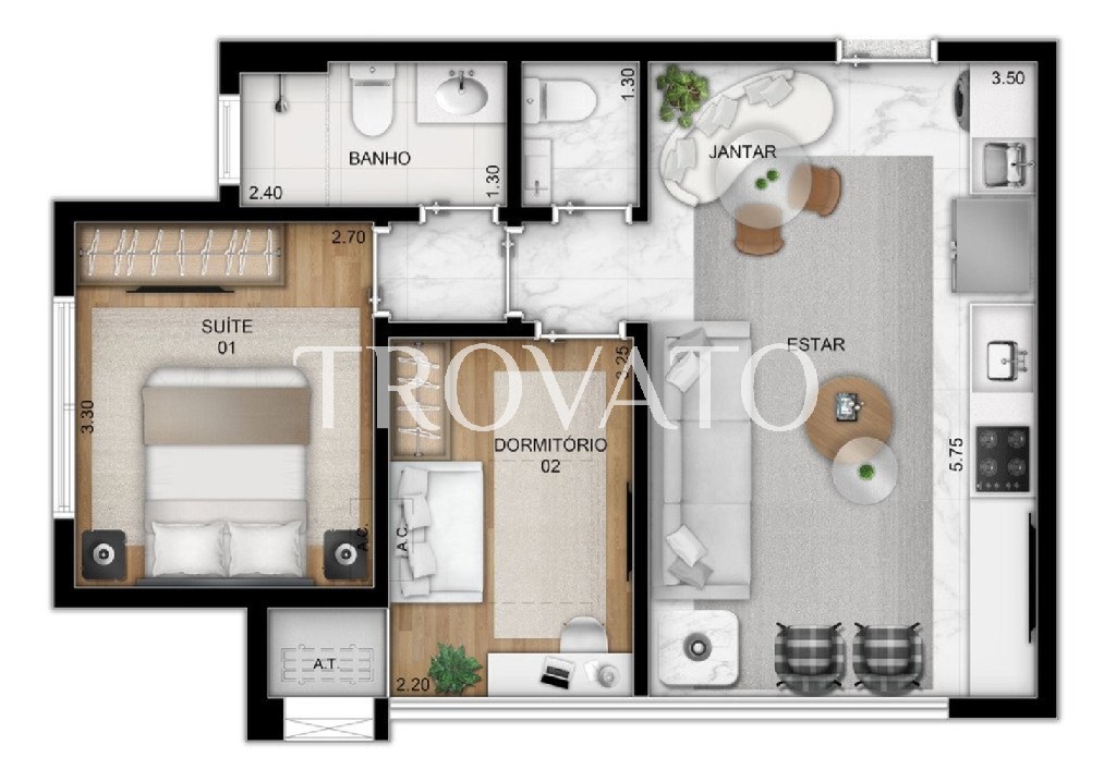 Apartamento Studio a venda na Vila Mariana, 25m2 , Pronto para morar, ao lado do metro Paraiso