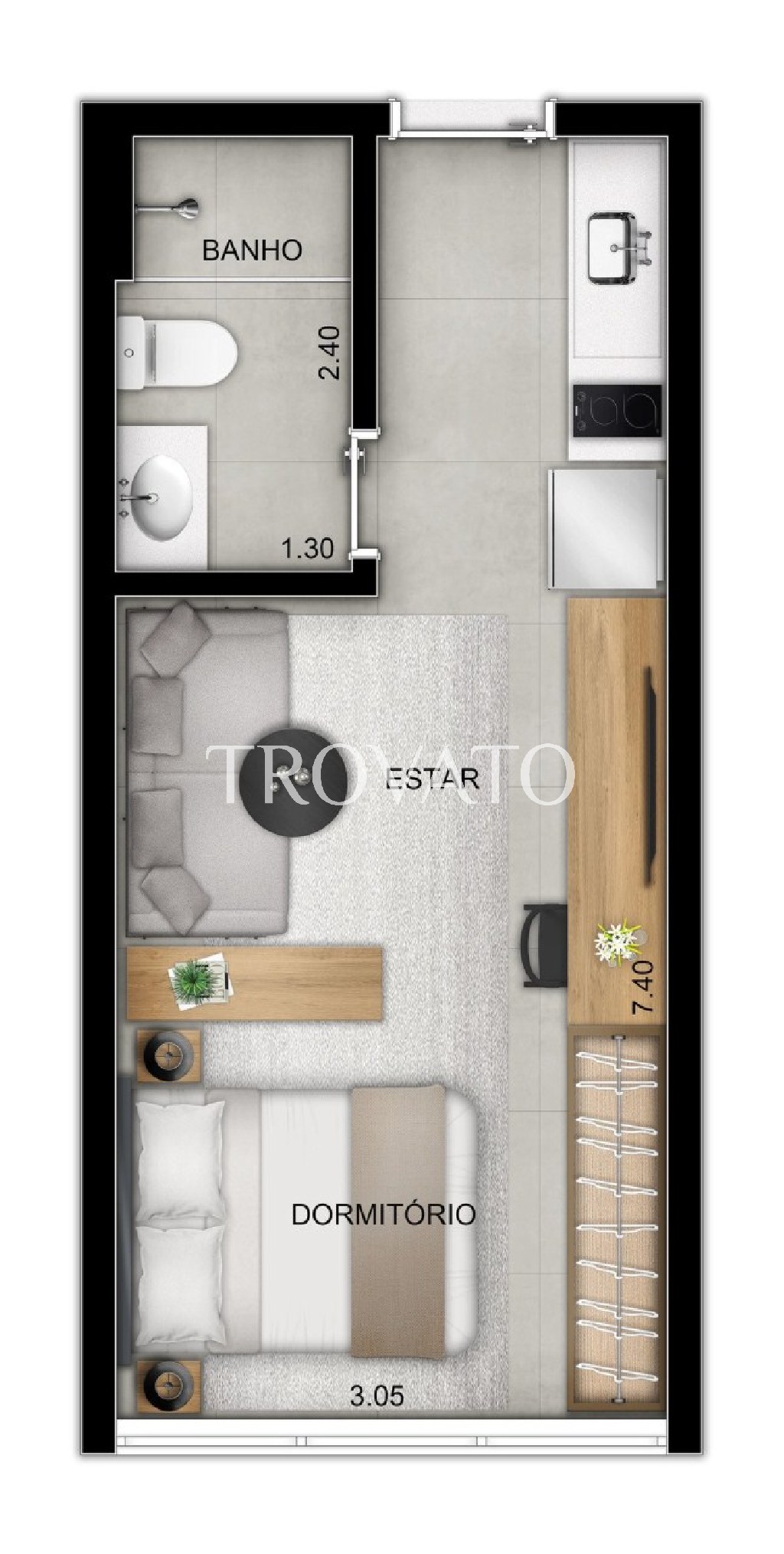Apartamento Studio a venda na Vila Mariana, 25m2 , Pronto para morar, ao lado do metro Paraiso