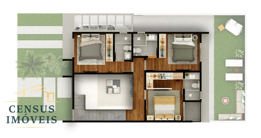 Casa, 3 quartos, 140 m² - Foto 17