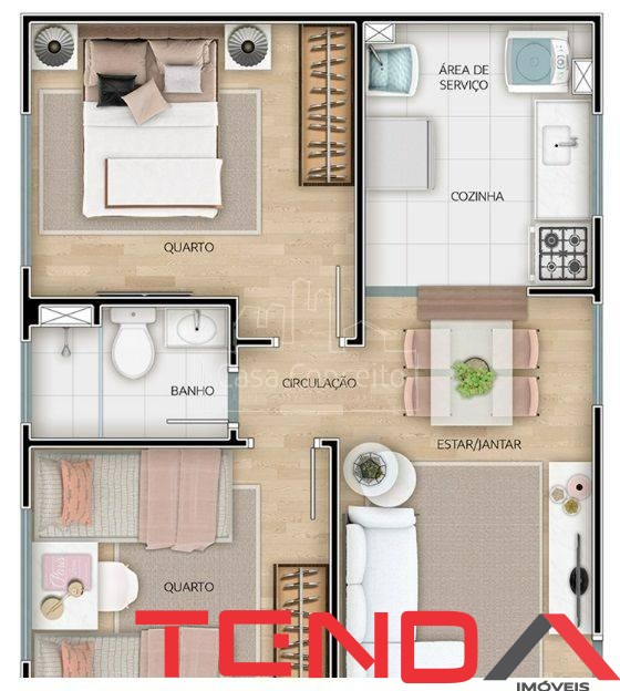 Apartamento, 2 quartos, 40 m² - Foto 14