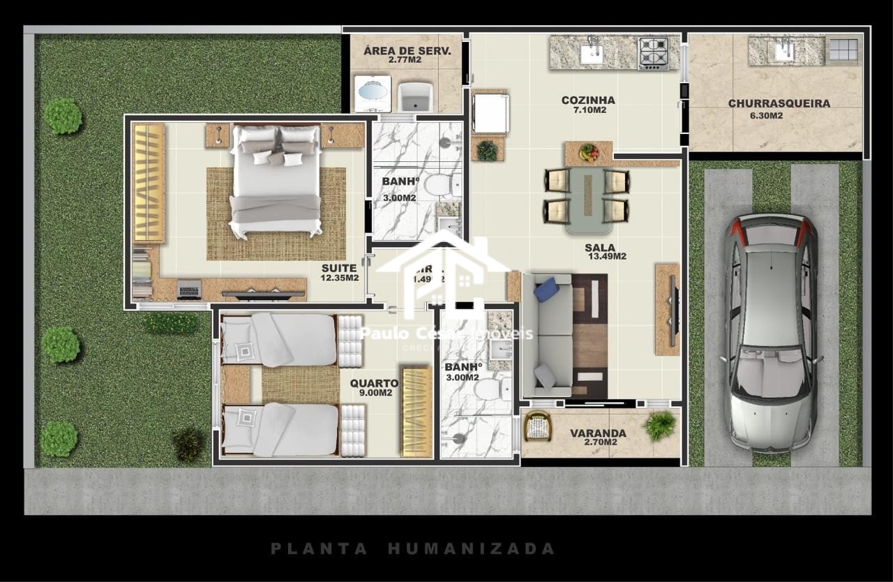 Casa, 2 quartos, 72 m² - Foto 6