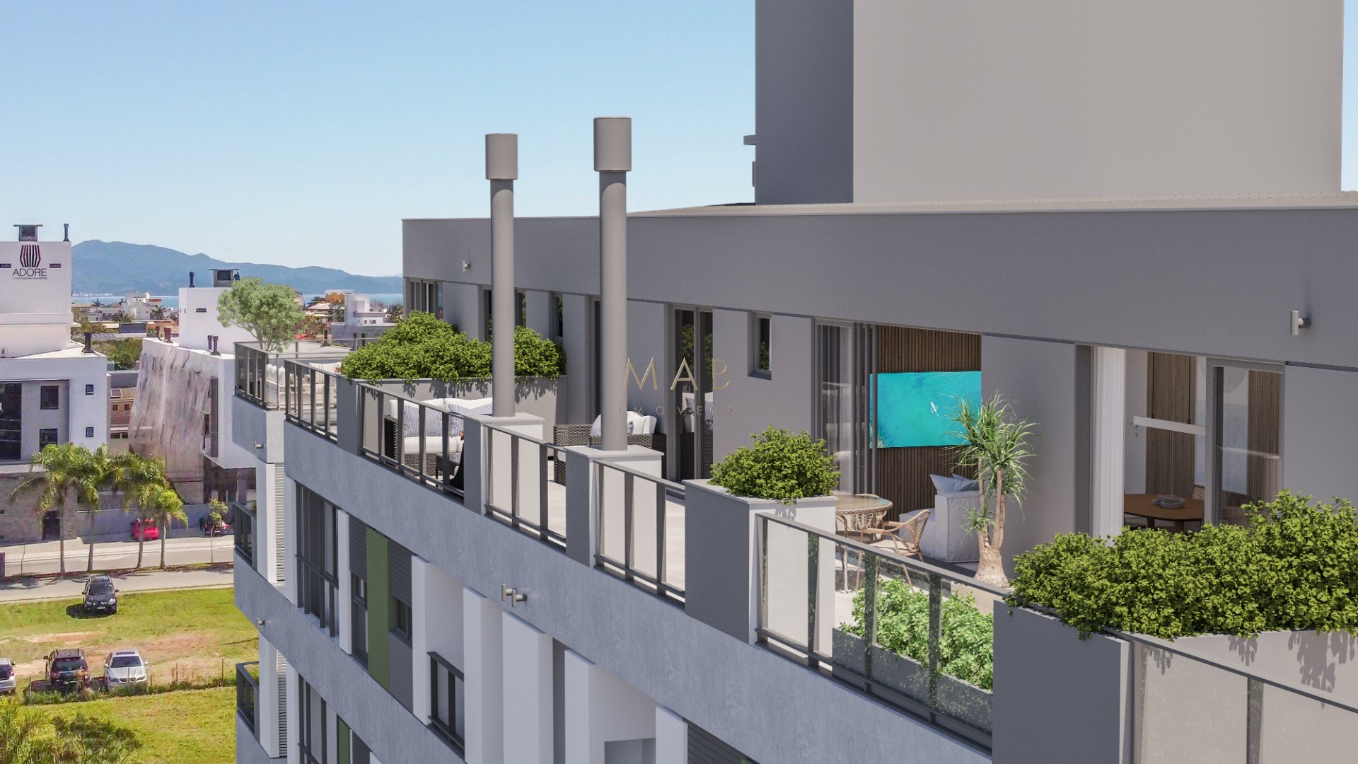 LEVEL UP na Cachoeira do Bom Jesus, Florianópolis. Studios, apartamentos de 2 dormitórios, gardens, duplex e coberturas, rooftop, coworking, academia