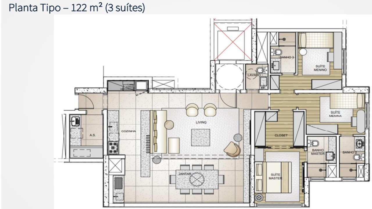 Apartamento, 1 quarto, 26 m² - Foto 3