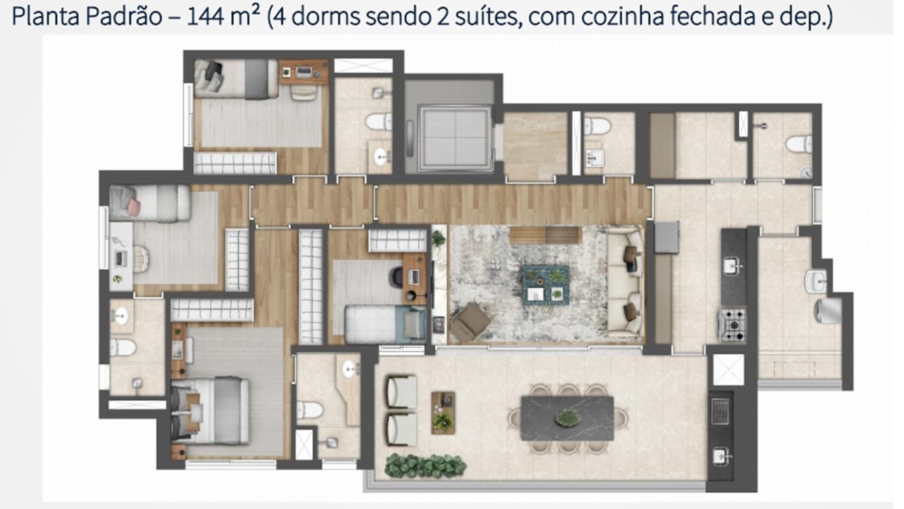 Apartamento, 1 quarto, 26 m² - Foto 5