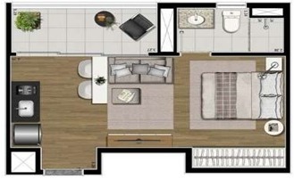 Apartamento, 1 quarto, 31 m² - Foto 12