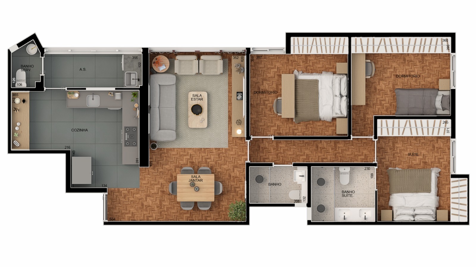 Apartamento, 3 quartos, 98 m² - Foto 13