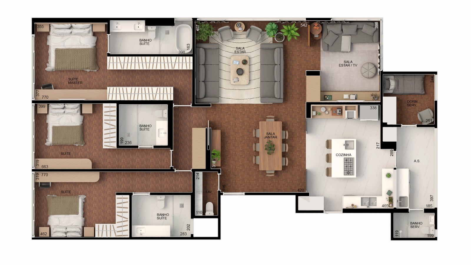 Apartamento, 4 quartos, 213 m² - Foto 12