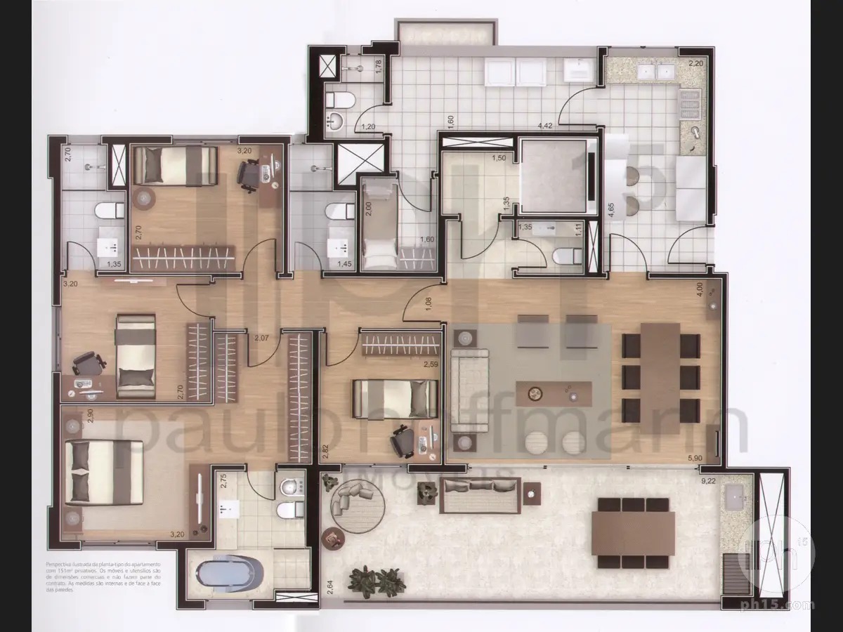 Apartamento, 2 quartos, 151 m² - Foto 13