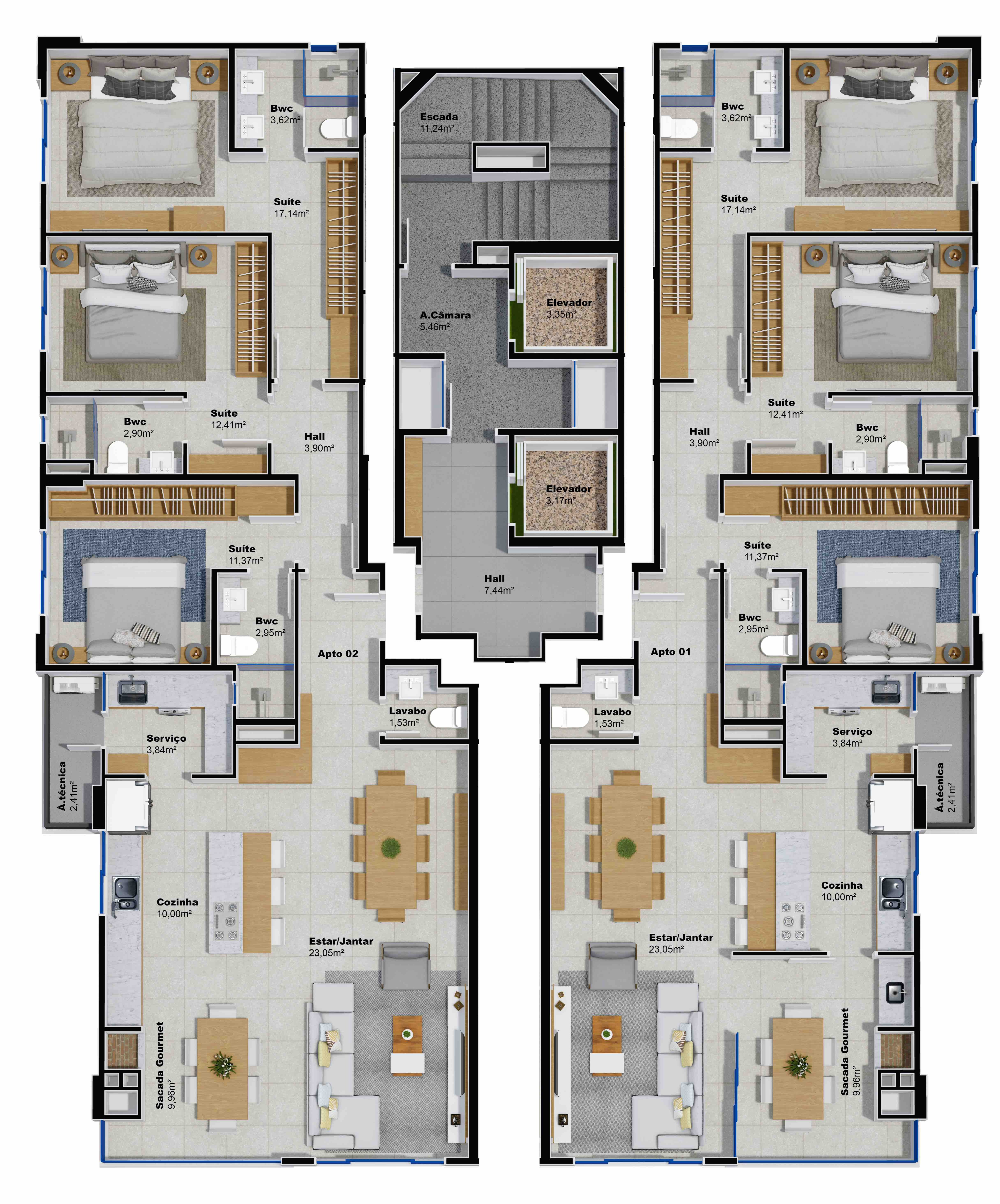 Apartamento, 3 quartos, 126 m² - Foto 5