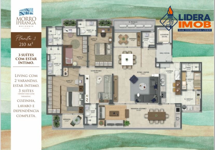 Apartamento, 3 quartos, 210 m² - Foto 20