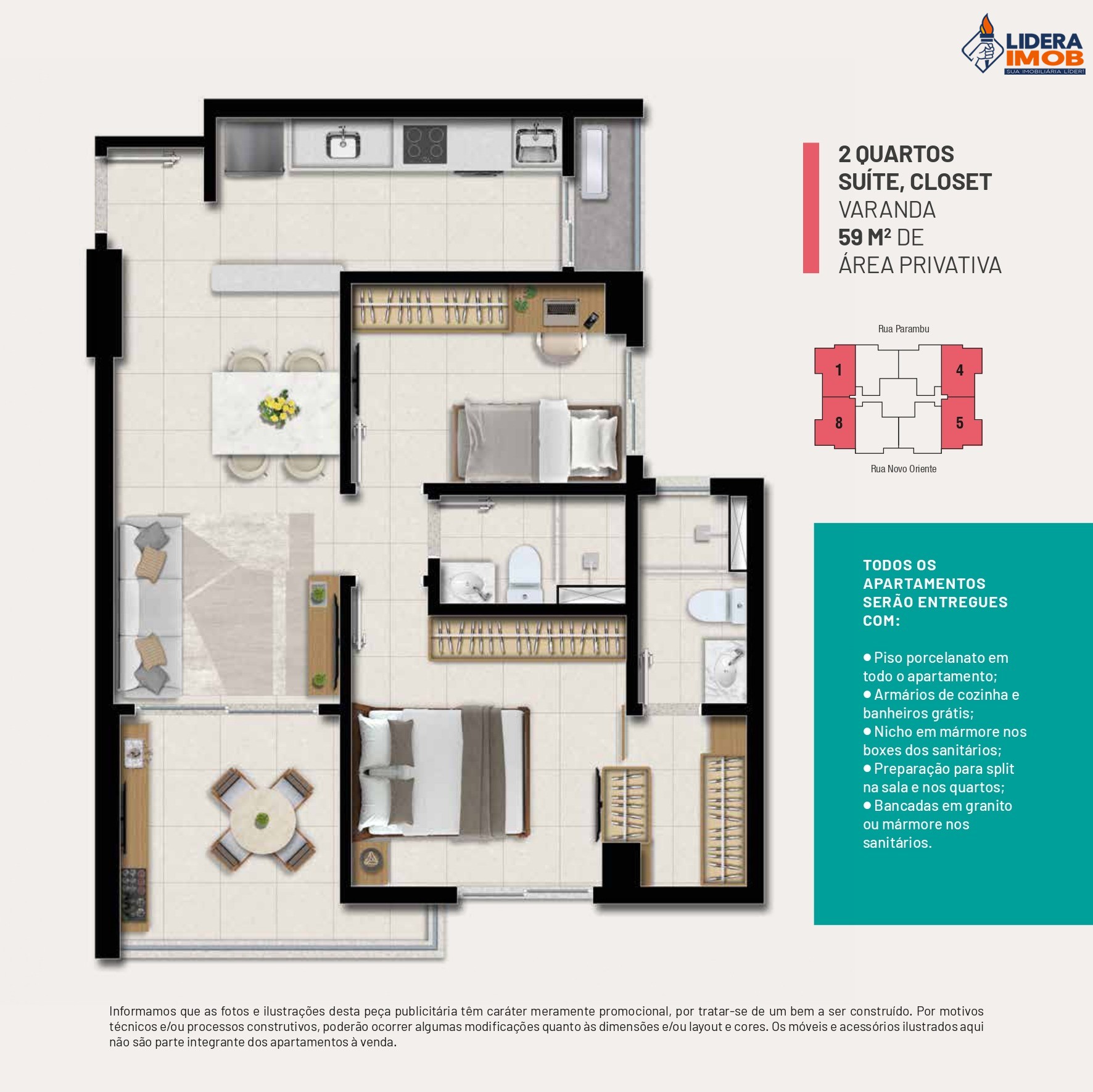 Apartamento, 2 quartos, 59 m² - Foto 18