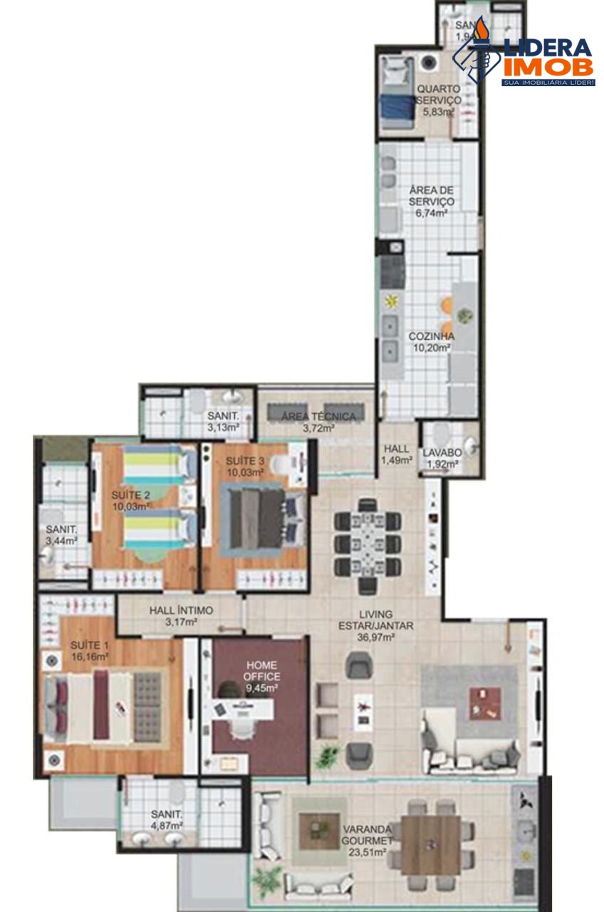 Apartamento, 3 quartos, 175 m² - Foto 15