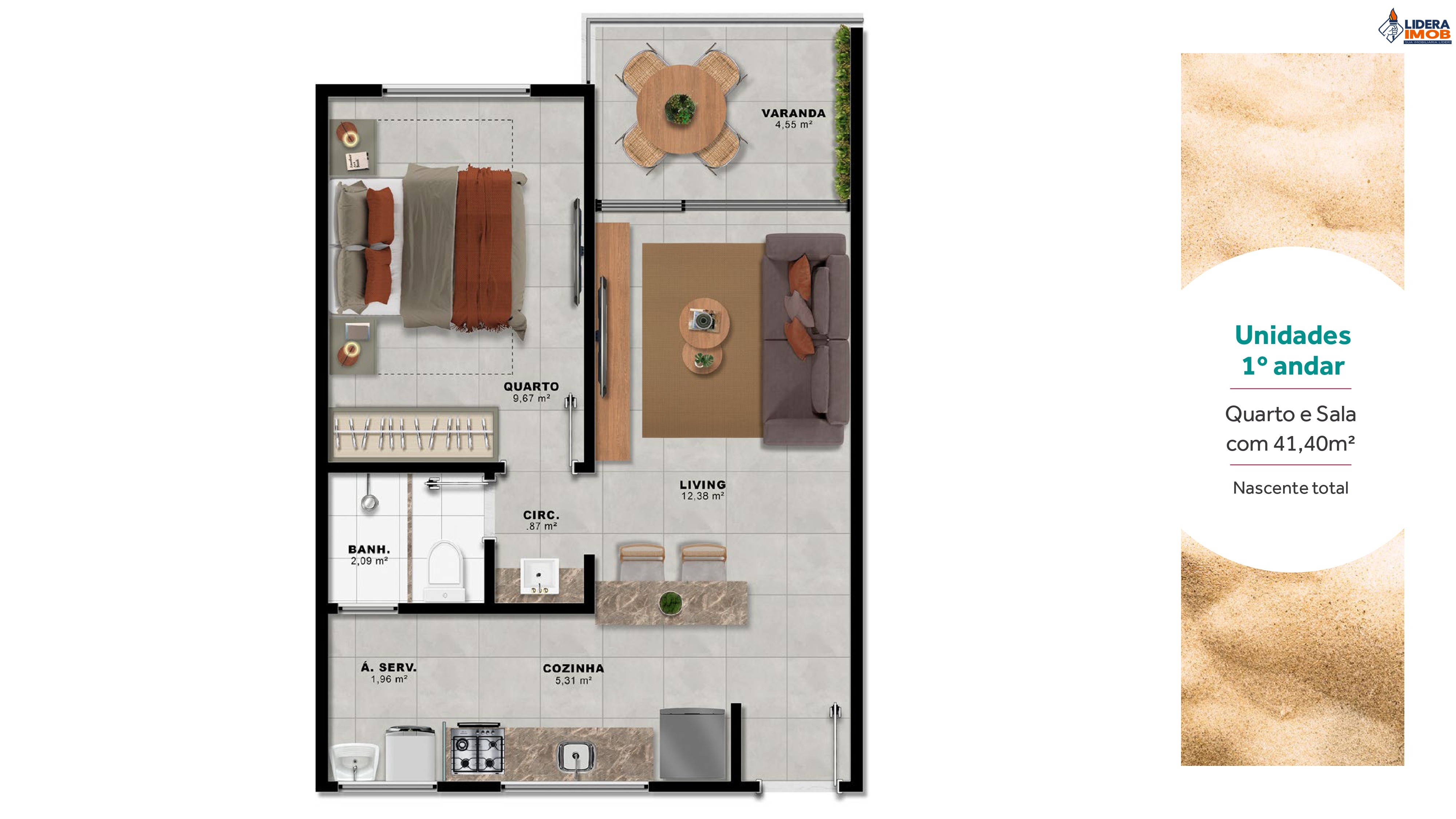 Apartamento, 1 quarto, 41 m² - Foto 5