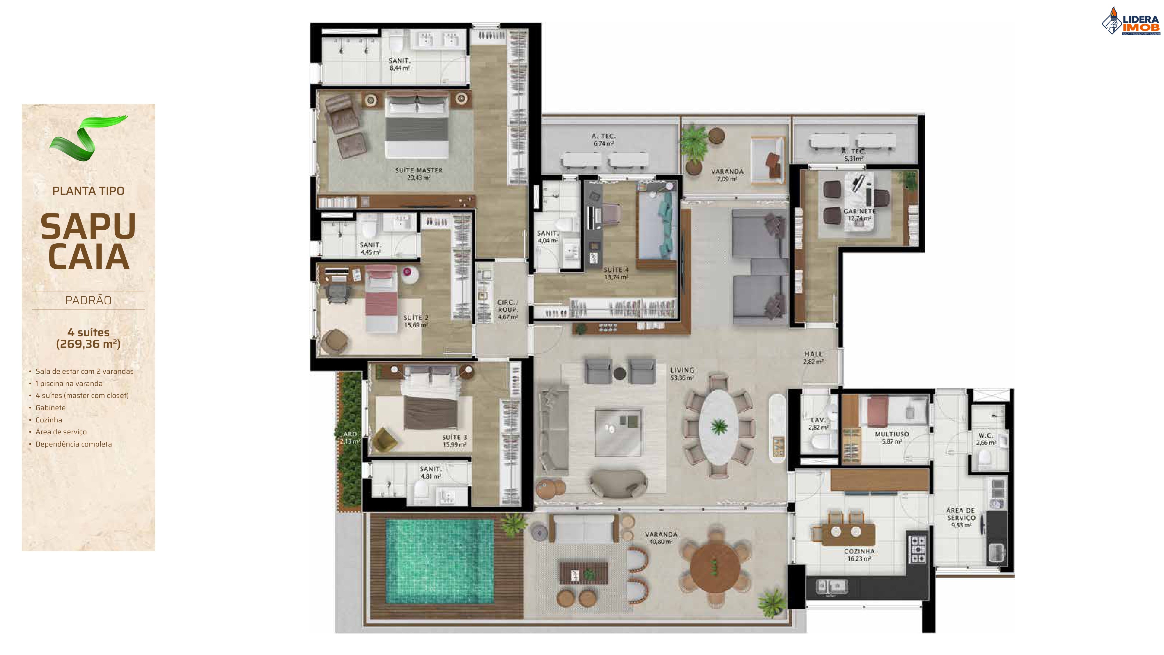 Apartamento, 4 quartos, 225 m² - Foto 55