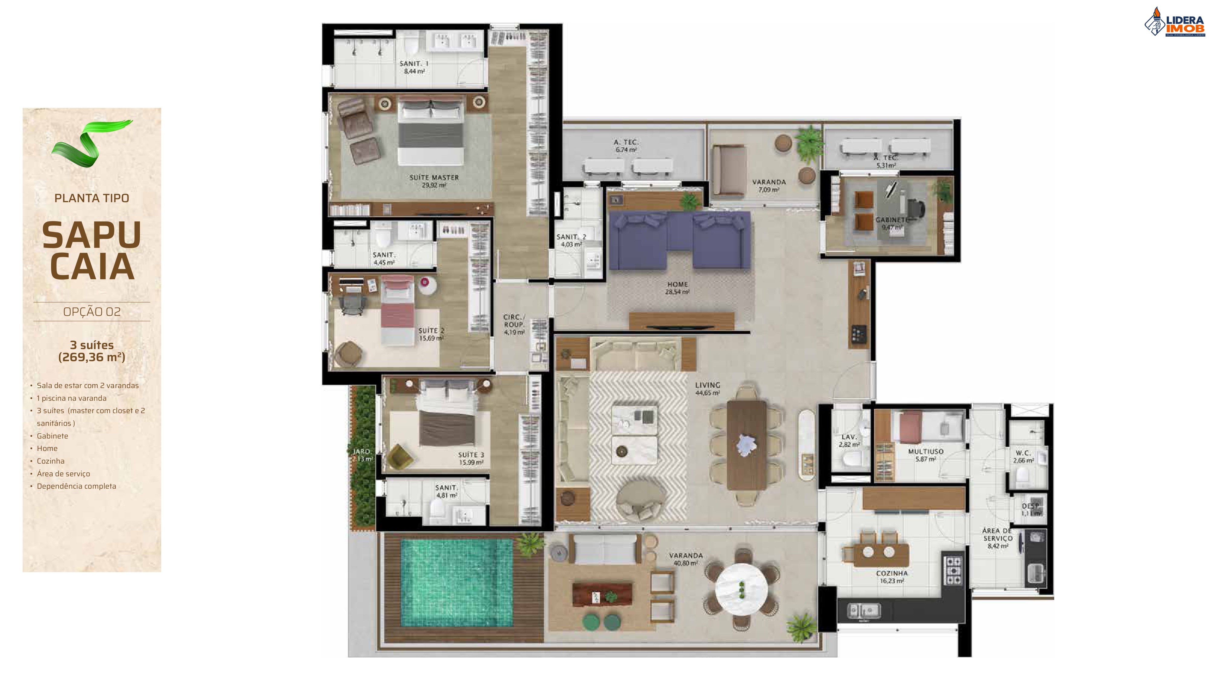 Apartamento, 4 quartos, 225 m² - Foto 57