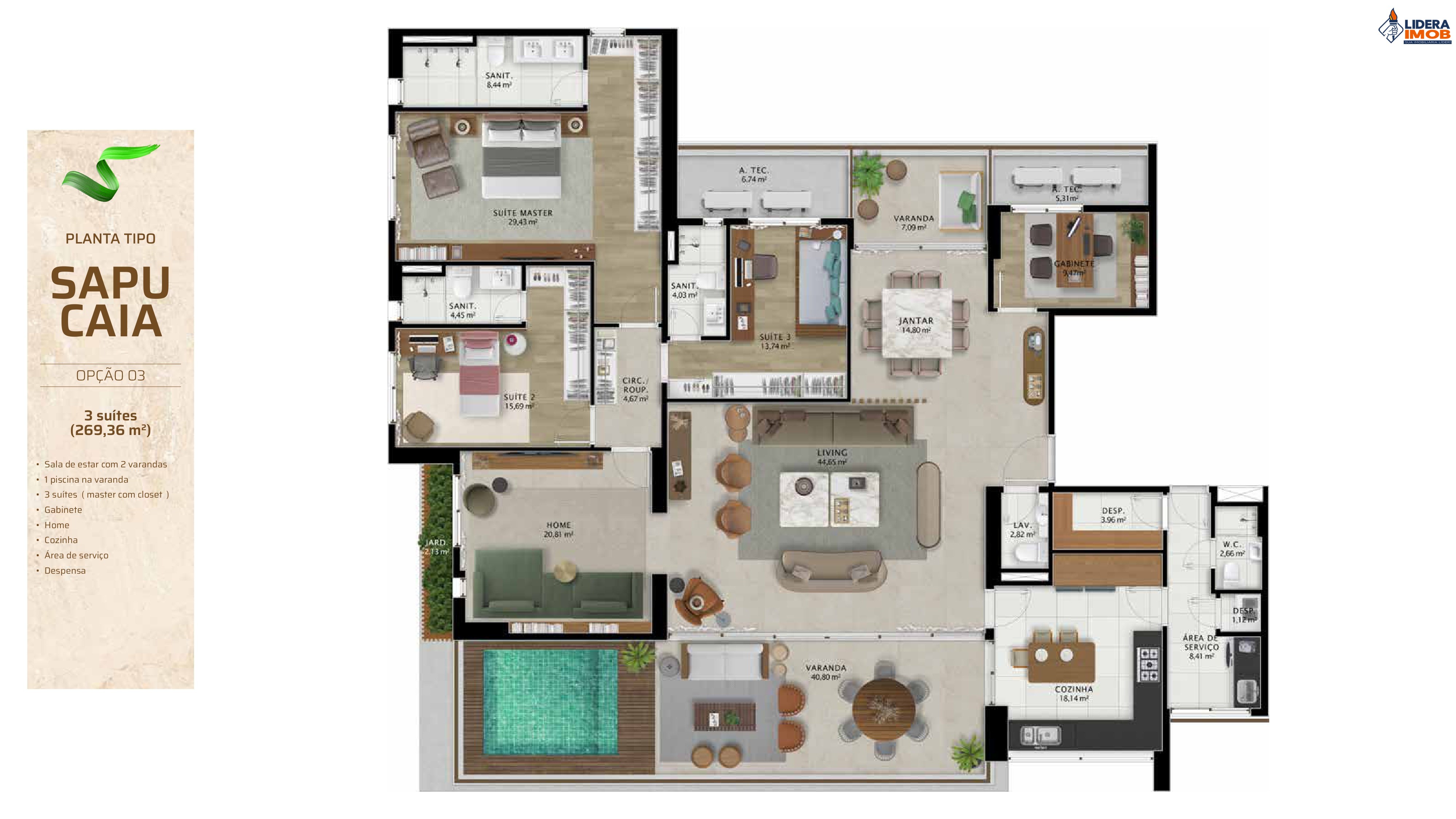 Apartamento, 4 quartos, 225 m² - Foto 58