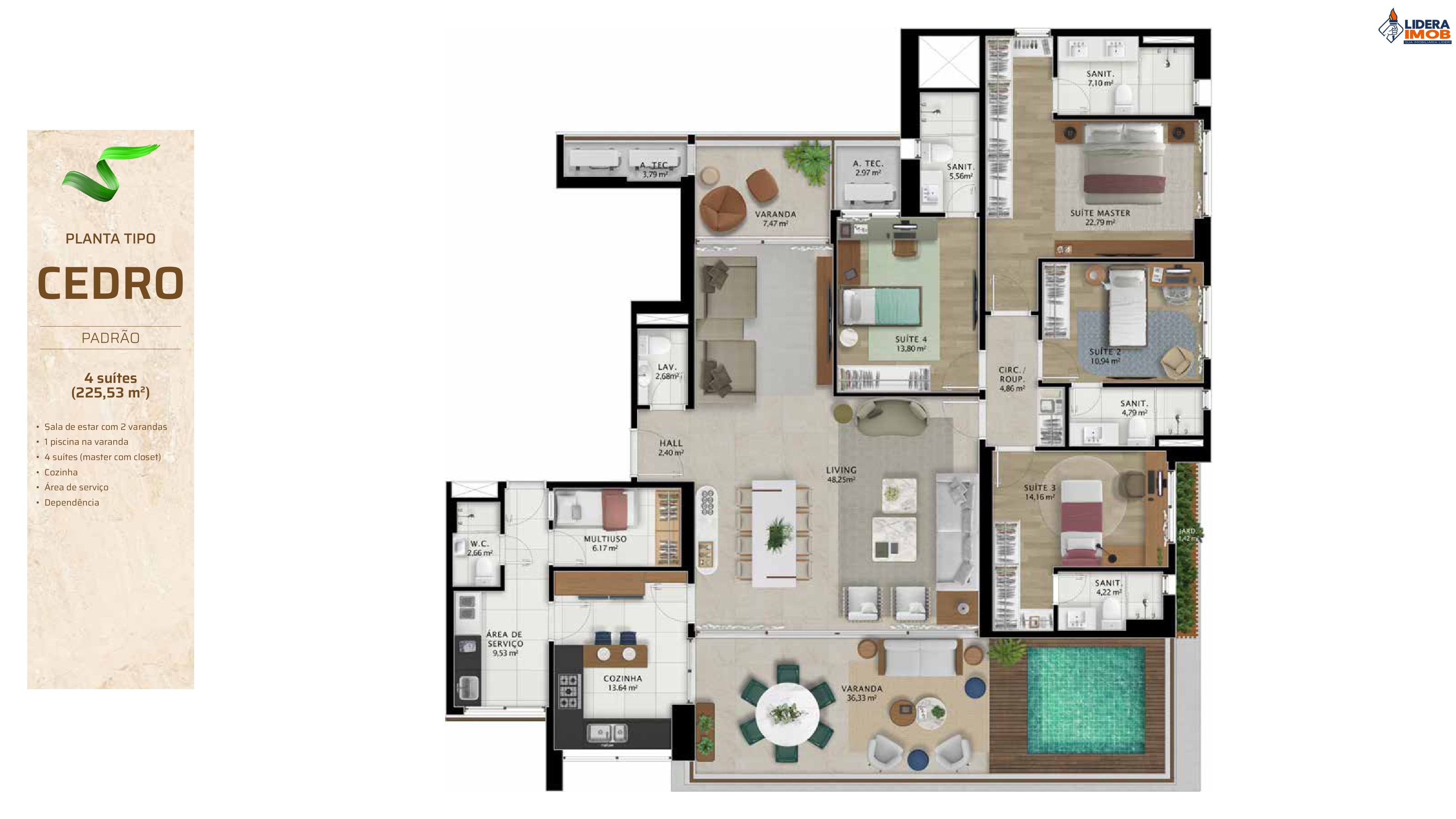 Apartamento, 4 quartos, 225 m² - Foto 63