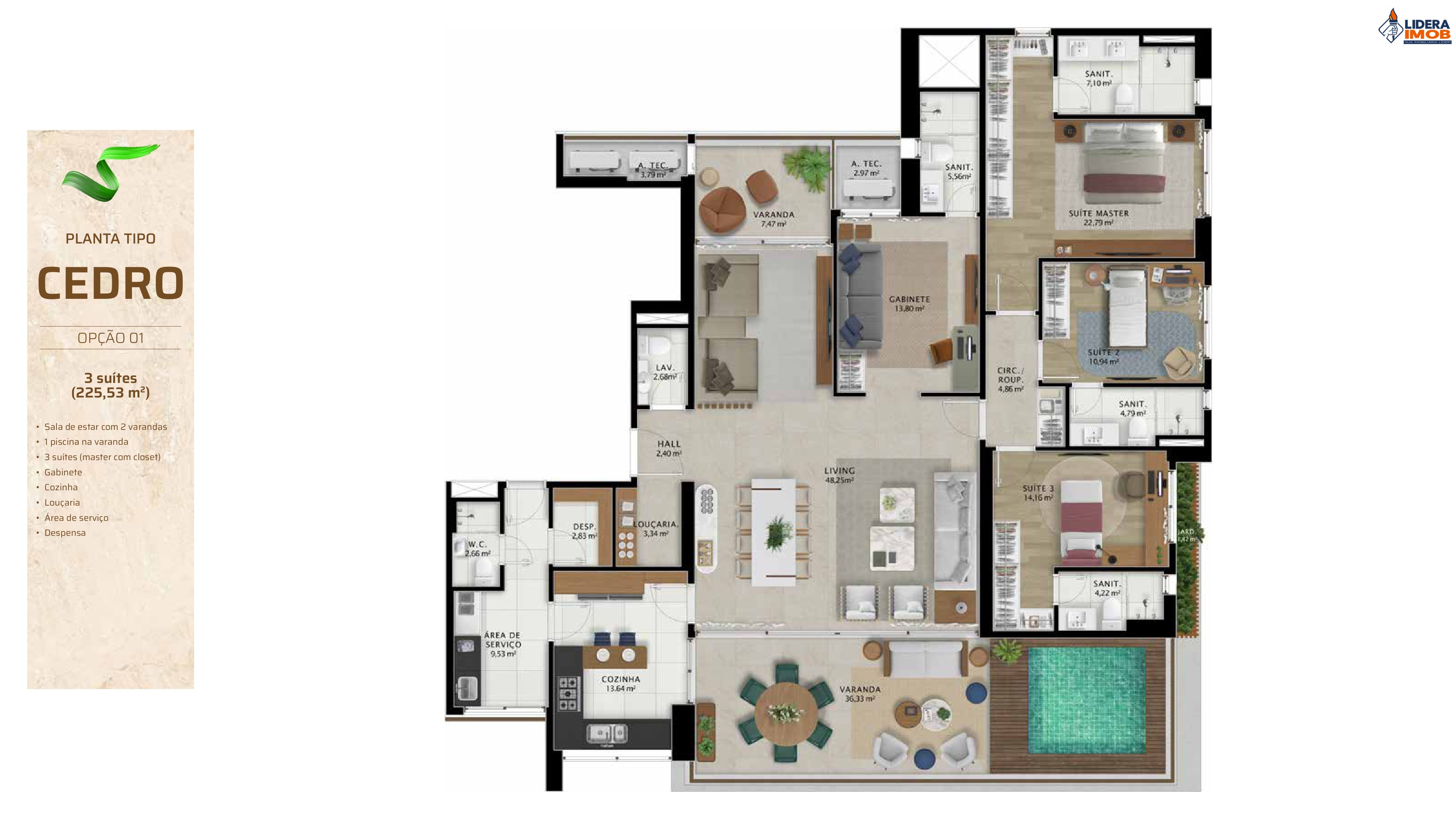 Apartamento, 4 quartos, 225 m² - Foto 64