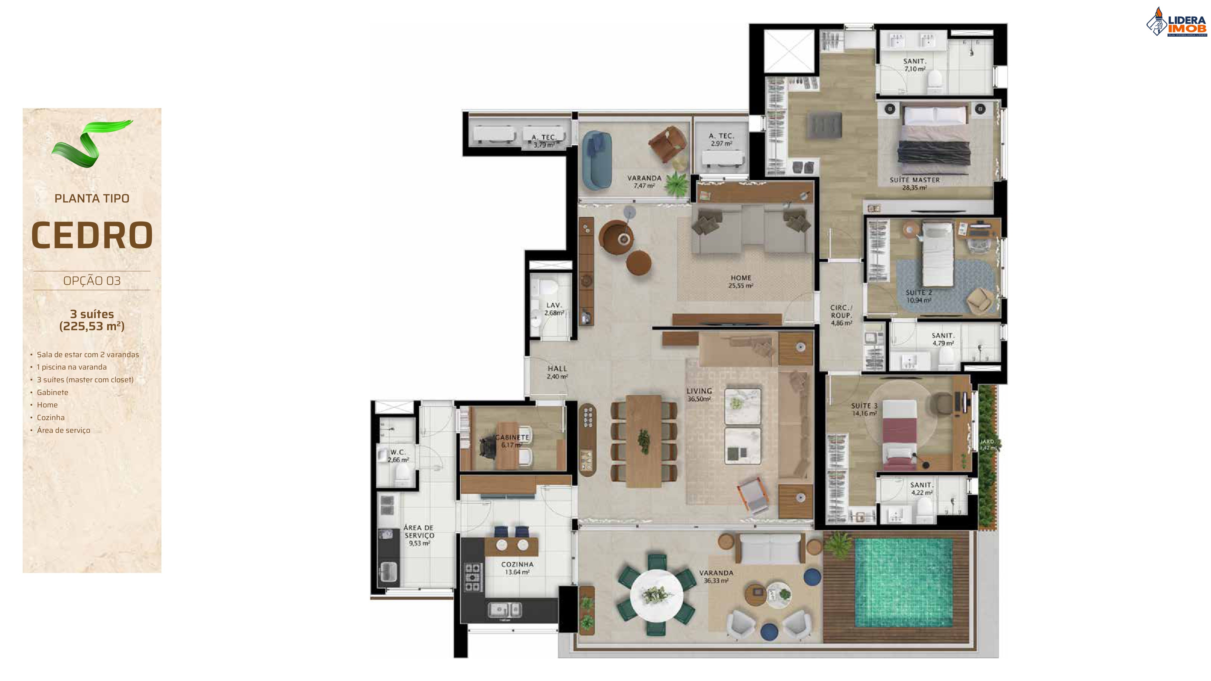 Apartamento, 4 quartos, 225 m² - Foto 66