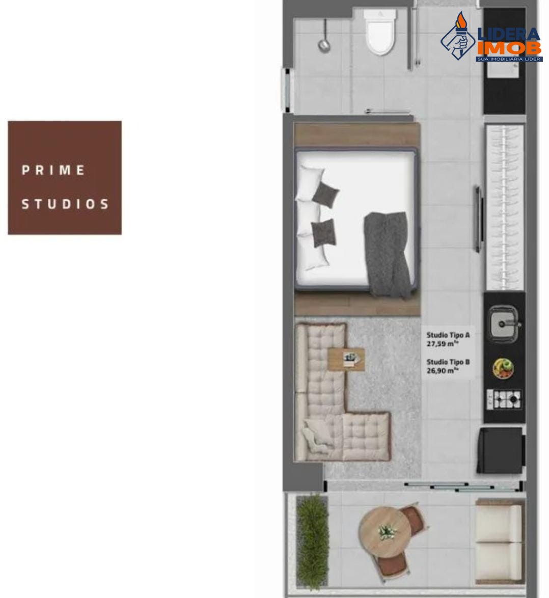 Apartamento, 1 quarto, 27 m² - Foto 7