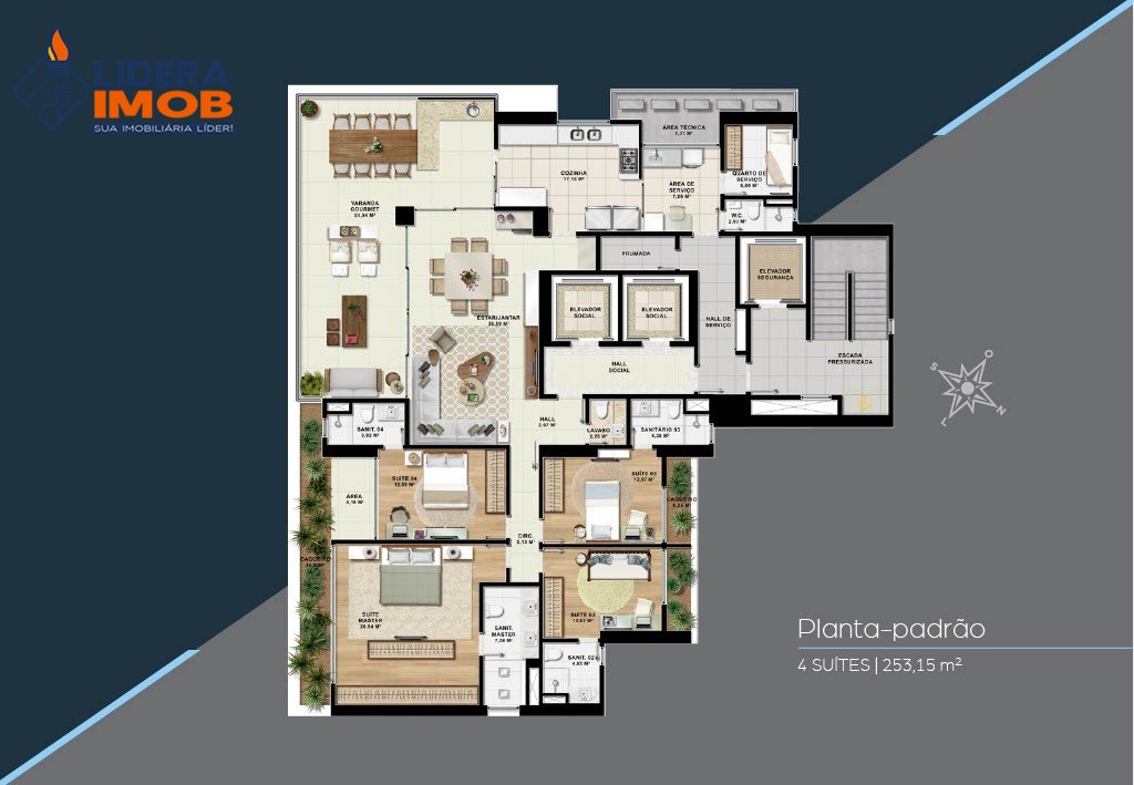 Apartamento, 4 quartos, 253 m² - Foto 24