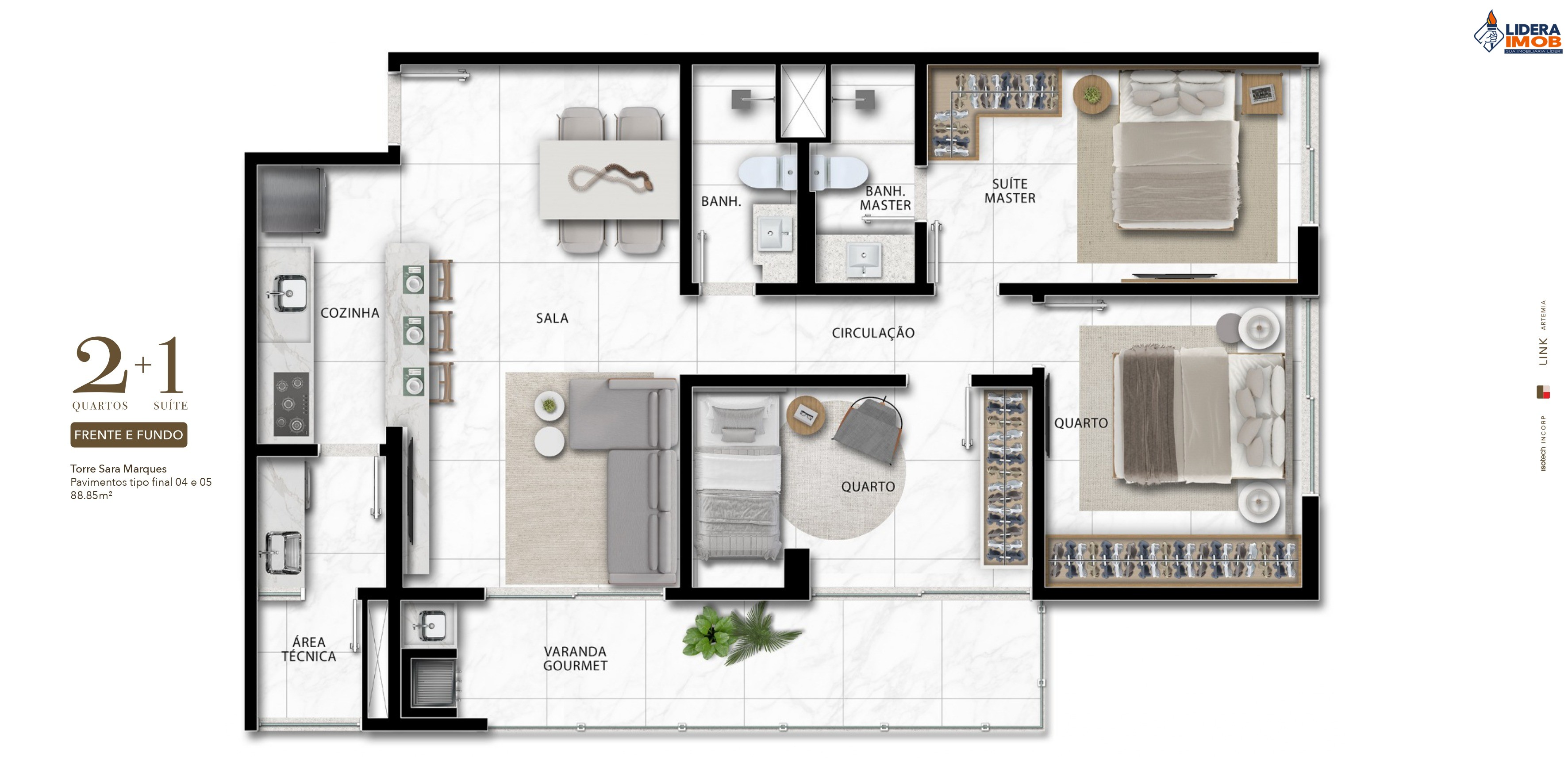 Apartamento, 3 quartos, 88 m² - Foto 20