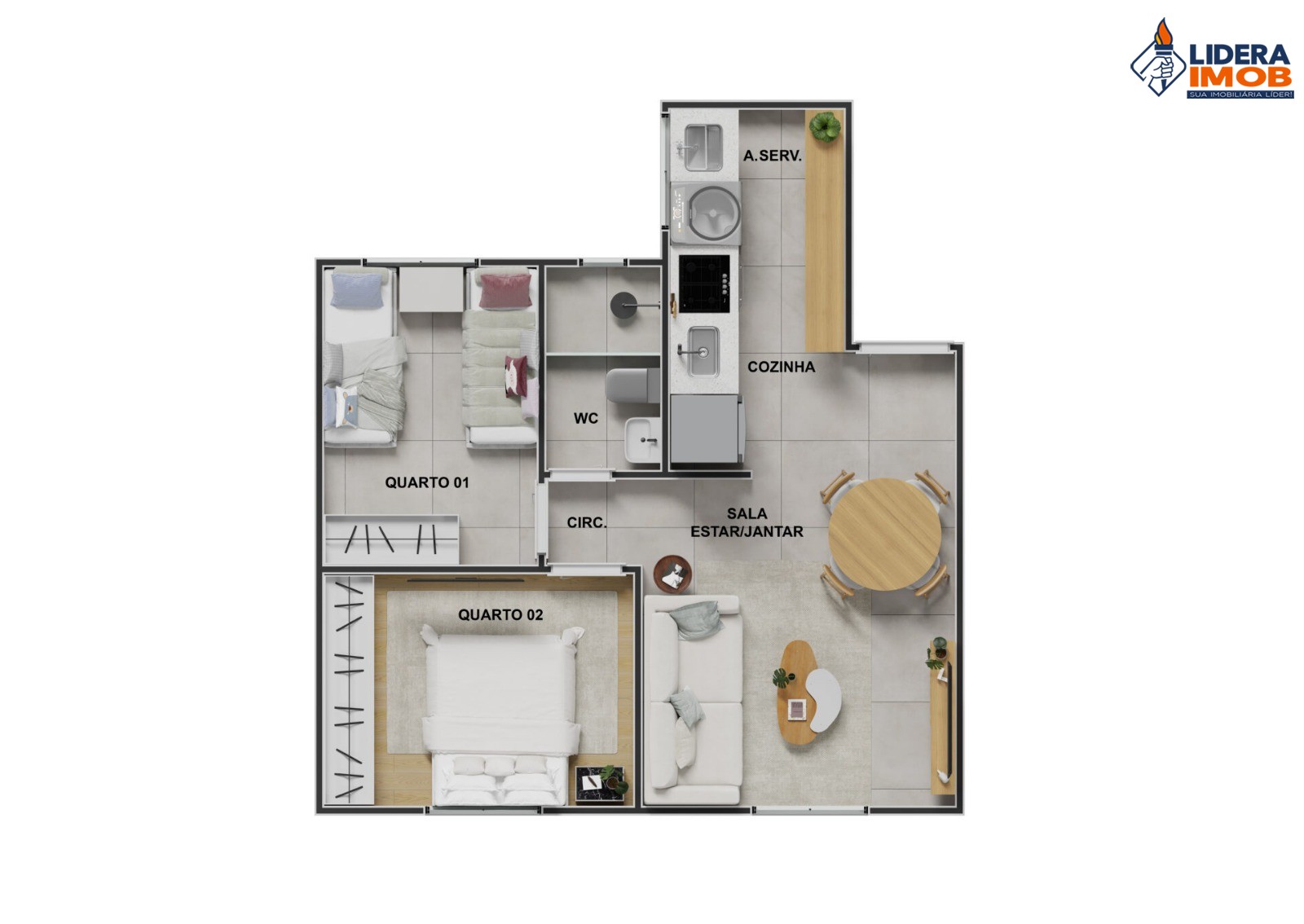 Apartamento, 2 quartos, 41 m² - Foto 5