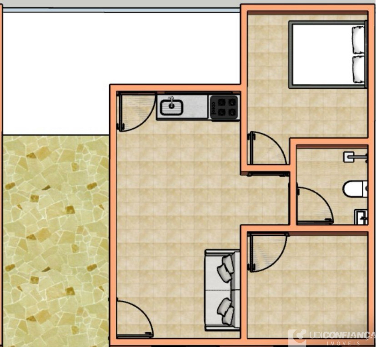 Casa, 2 quartos - Foto 1