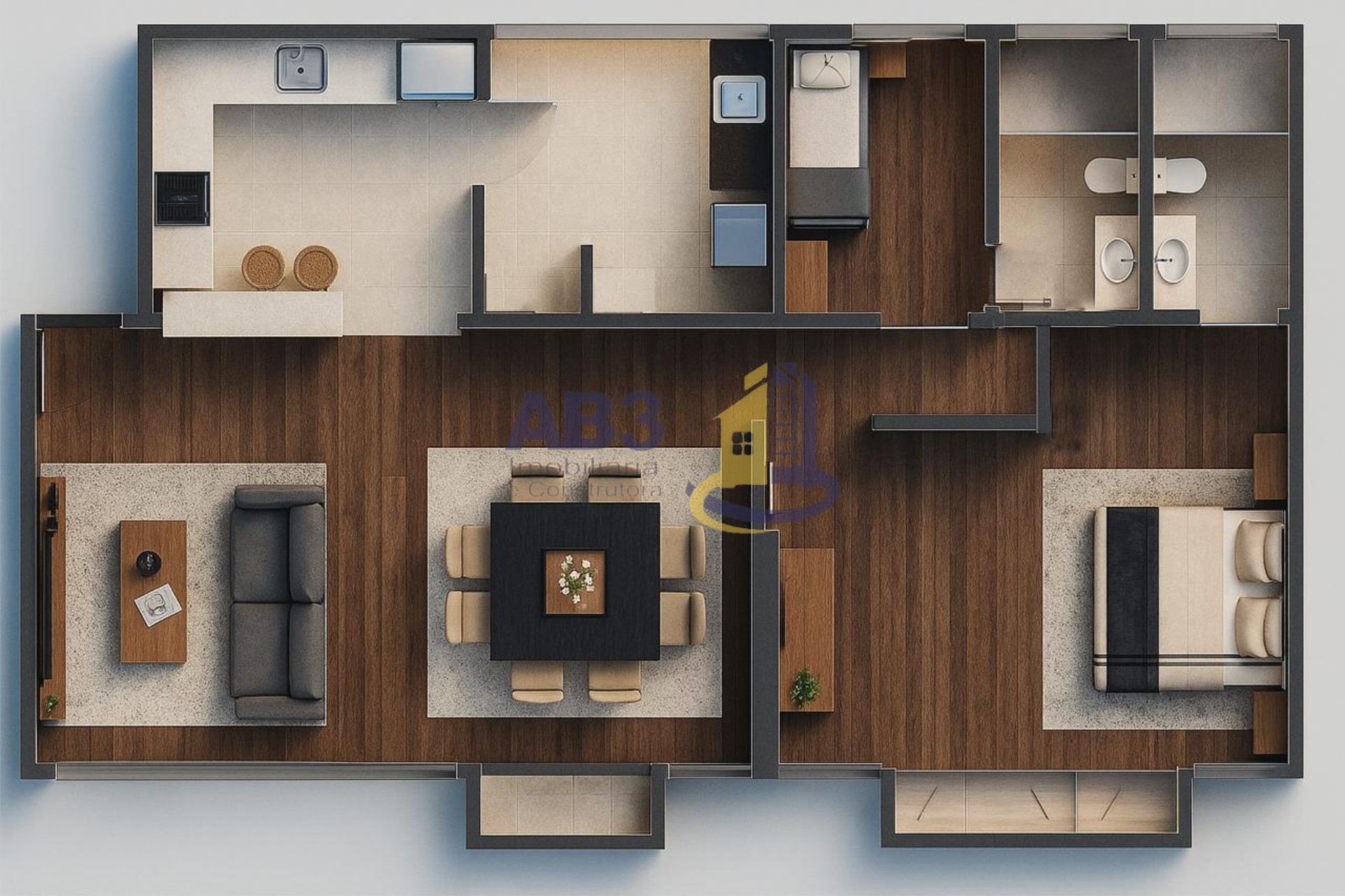 Apartamento, 2 quartos, 100 m² - Foto 2