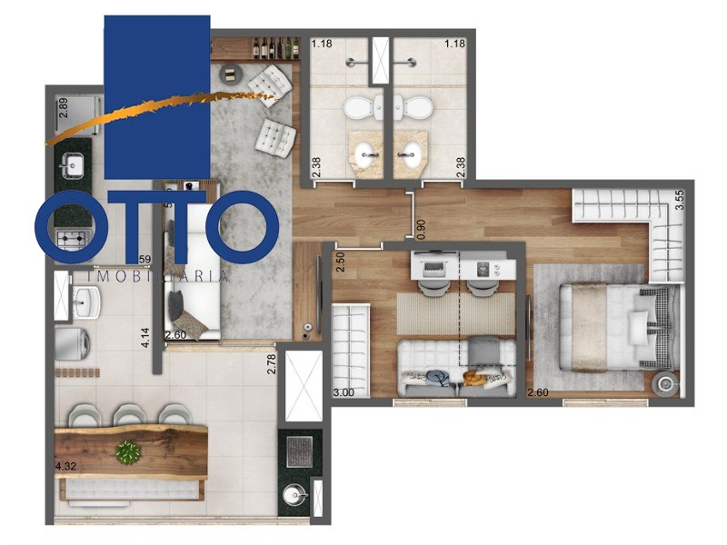 Apartamento, 2 quartos, 65 m² - Foto 9