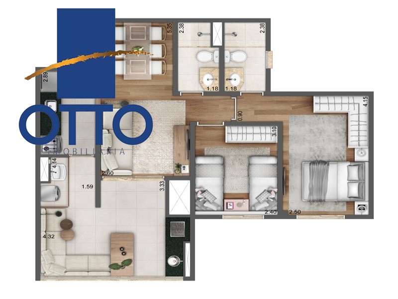 Apartamento, 2 quartos, 67 m² - Foto 9