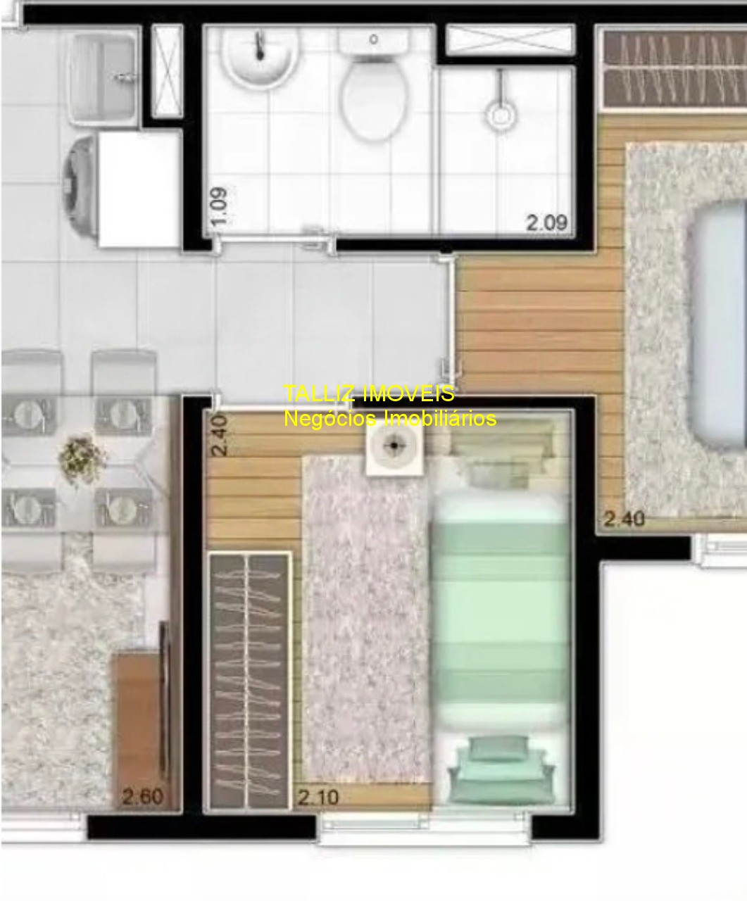 Apartamento, 2 quartos, 35 m² - Foto 11