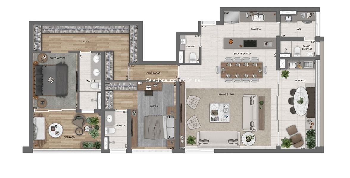 Apartamento, 2 quartos, 181 m² - Foto 2