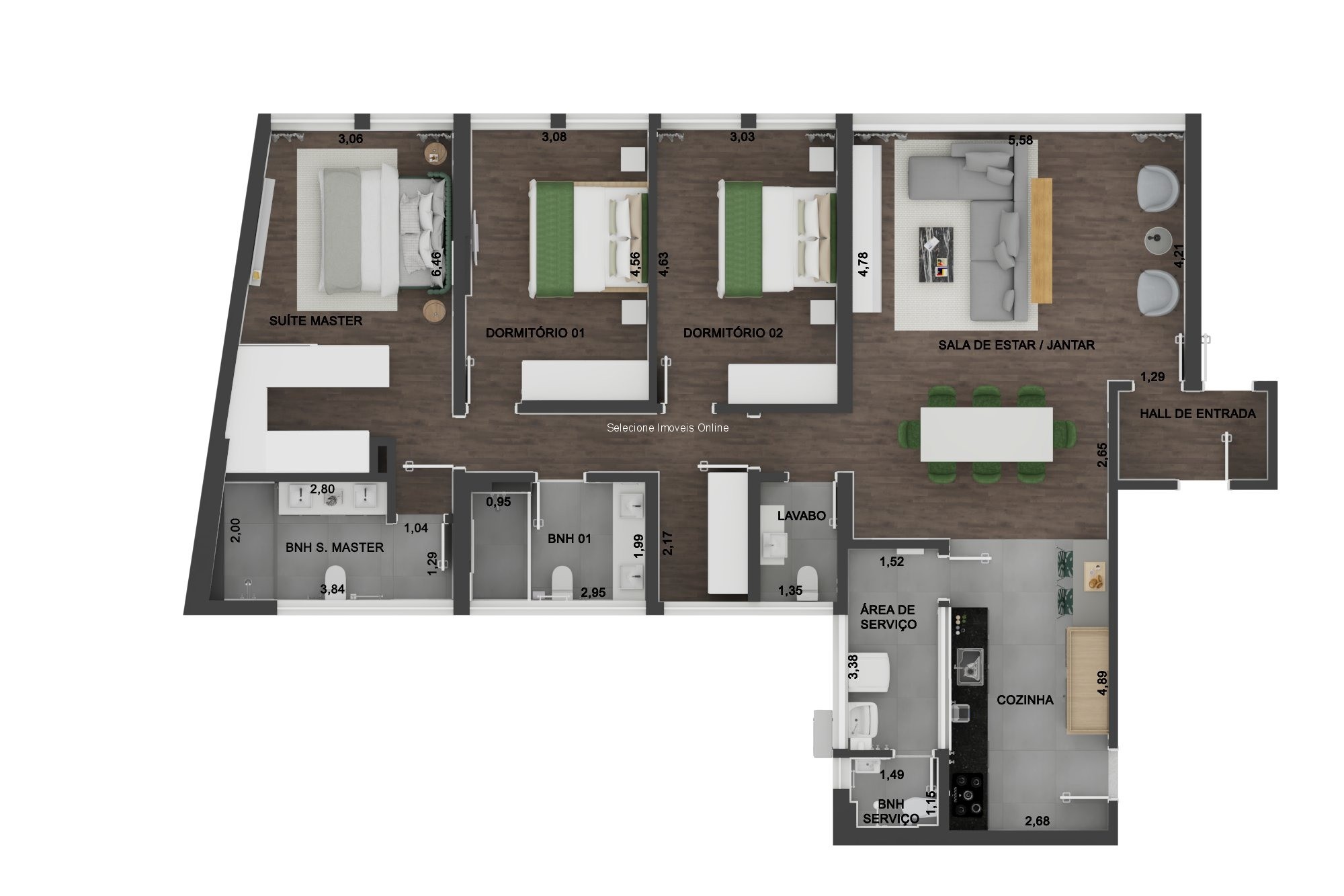 Apartamento, 3 quartos, 150 m² - Foto 10