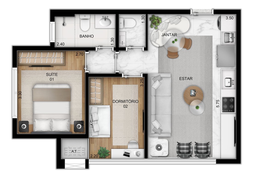 Apartamento, 1 quarto, 38 m² - Foto 31