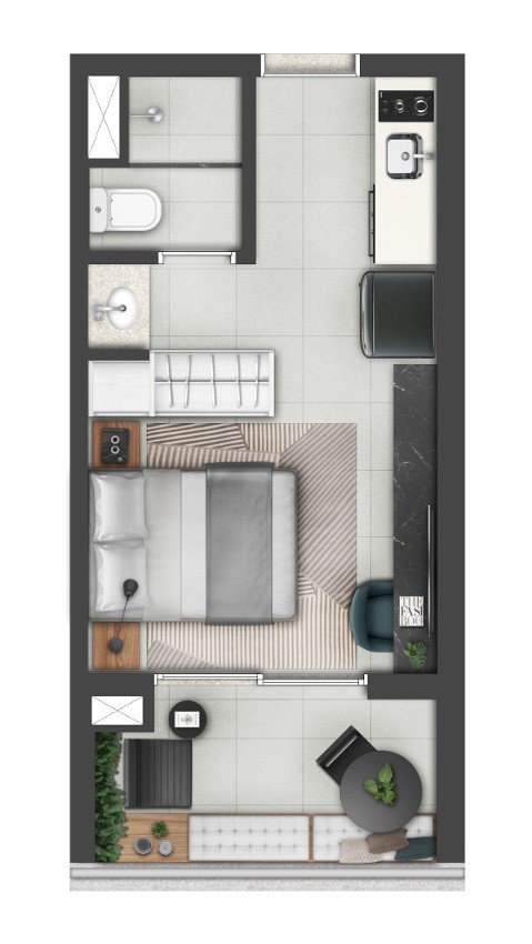 Apartamento, 1 quarto, 24 m² - Foto 6