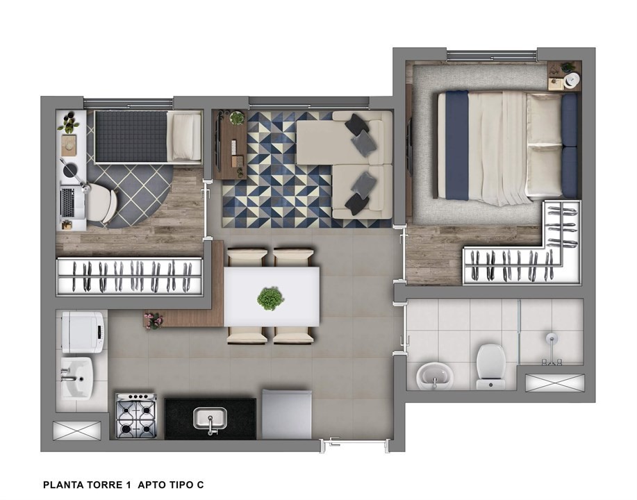Apartamento, 1 quarto, 24 m² - Foto 12