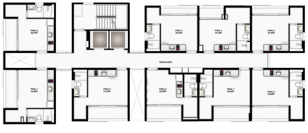 Apartamento, 1 quarto, 25 m² - Foto 20