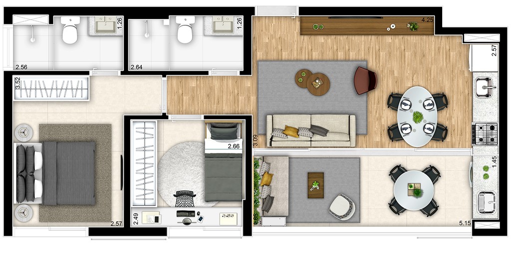 Apartamento, 1 quarto, 38 m² - Foto 23