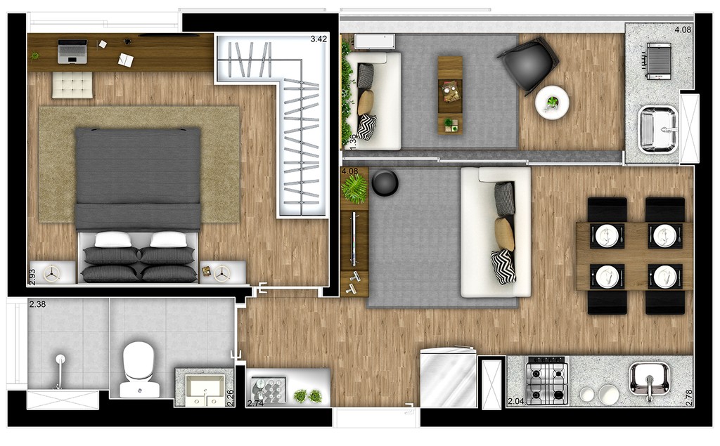Apartamento, 2 quartos, 64 m² - Foto 22