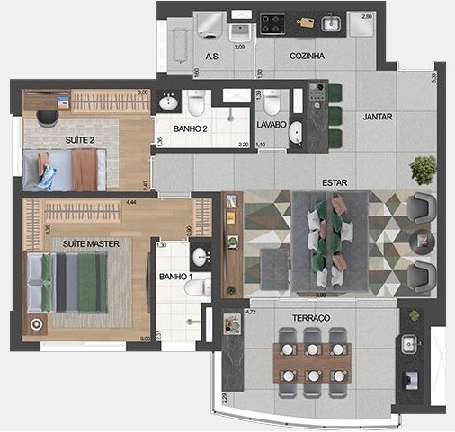 Apartamento, 1 quarto, 29 m² - Foto 47